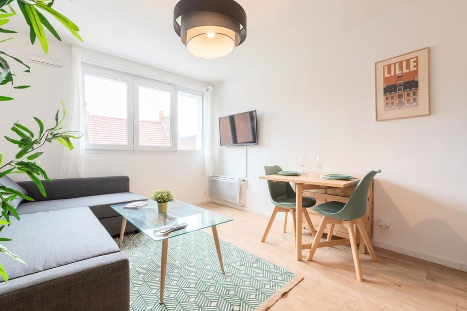 Lille, fully-equipped apartment with parking space Apartment in Lille