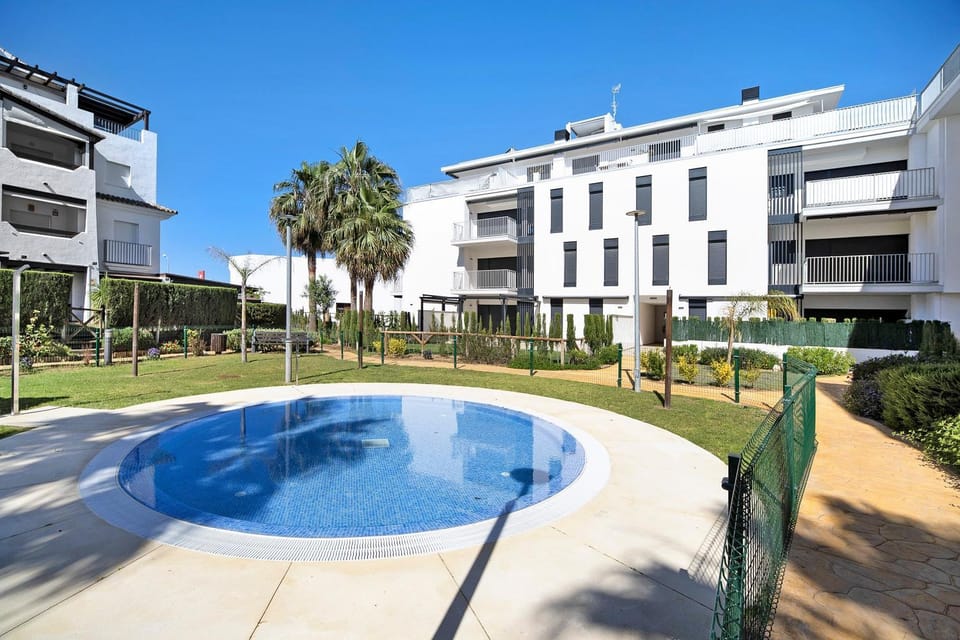 Property building, Living room, Swimming pool
