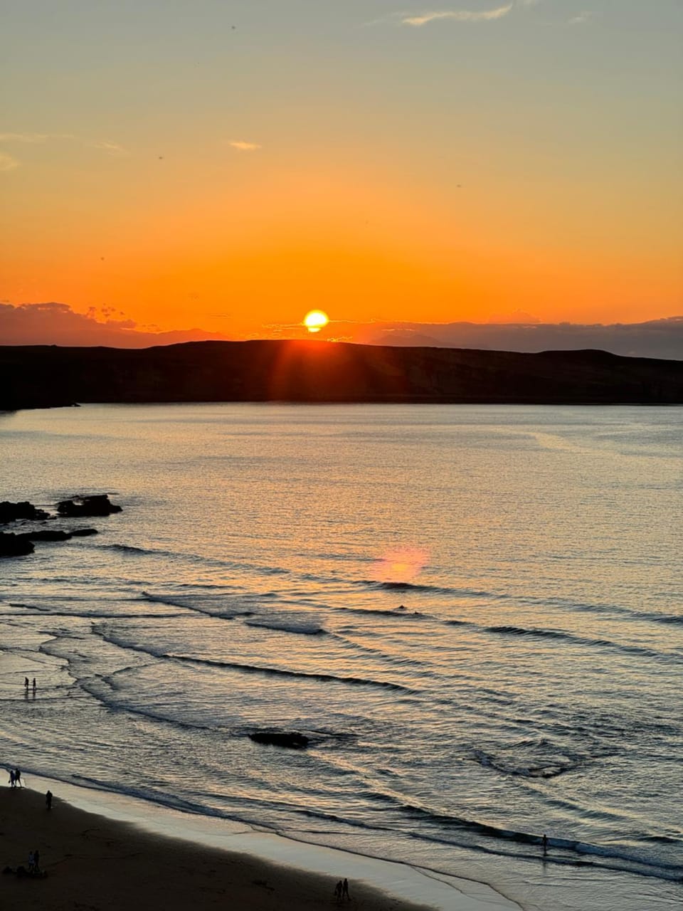 Natural landscape, Beach, Sea view, Sunset