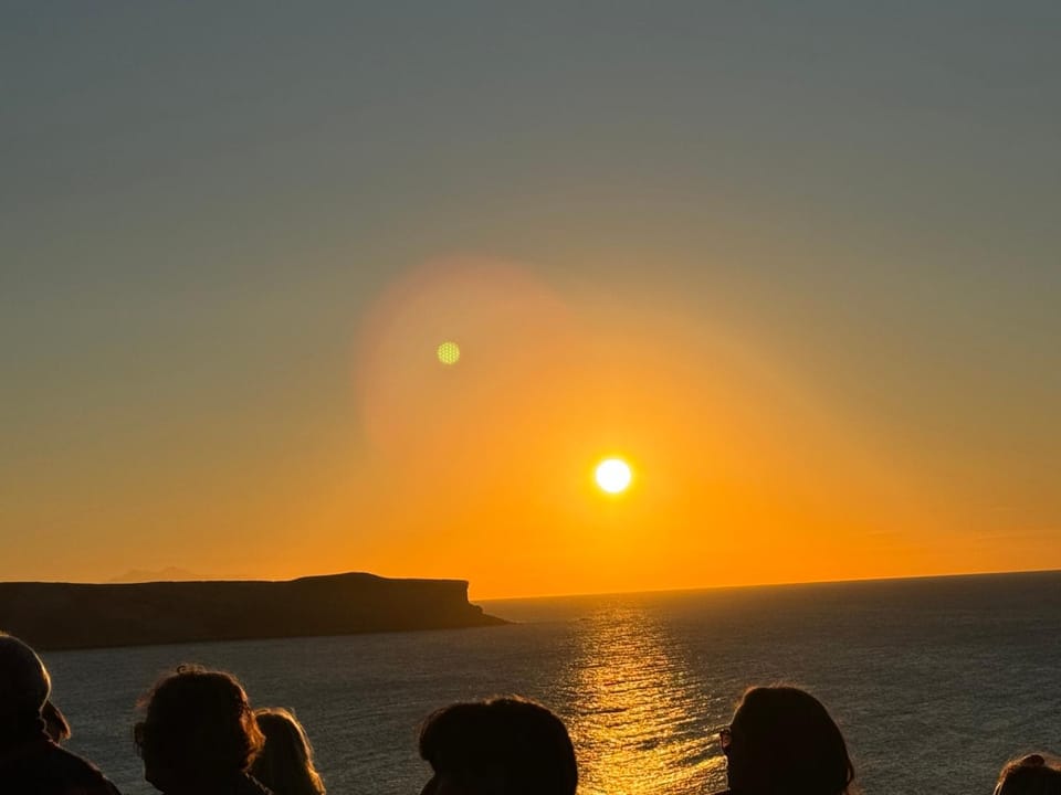 Natural landscape, Sea view, Sunset