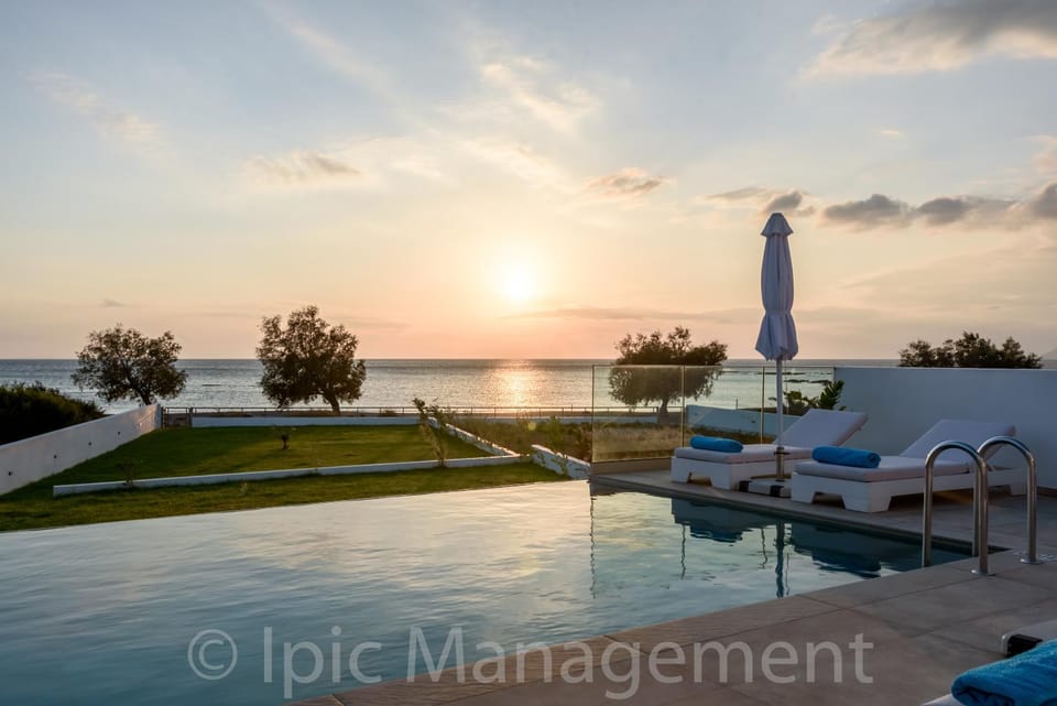Swimming pool, Sunrise, Sunset