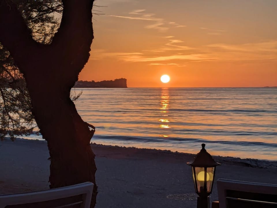 Nearby landmark, Natural landscape, Sea view, Sunset
