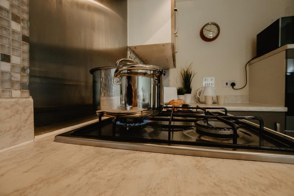 Kitchen or kitchenette, Food and drinks, Food, minibar, stove, toaster