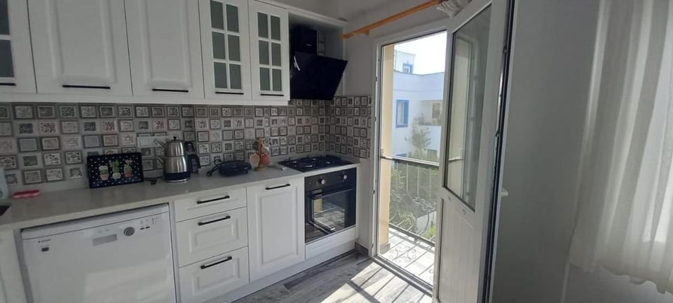 Kitchen or kitchenette, Dining area, dishwasher, oven, stove