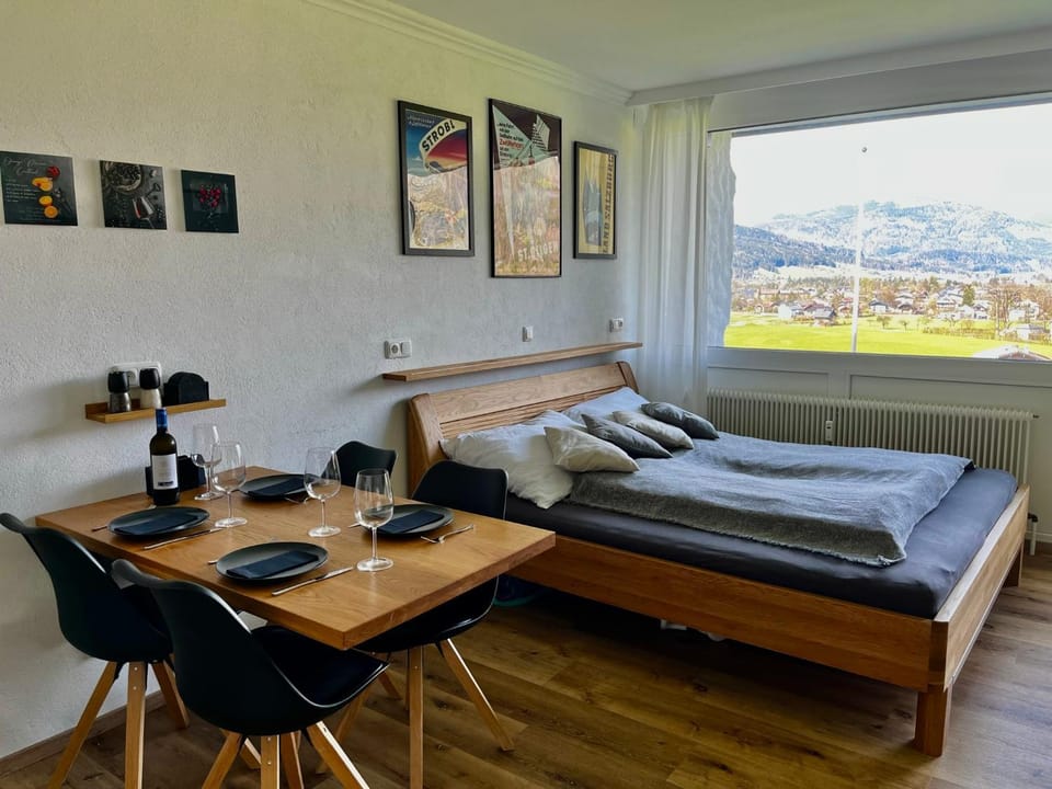 Bed, View (from property/room), Photo of the whole room, Dining area