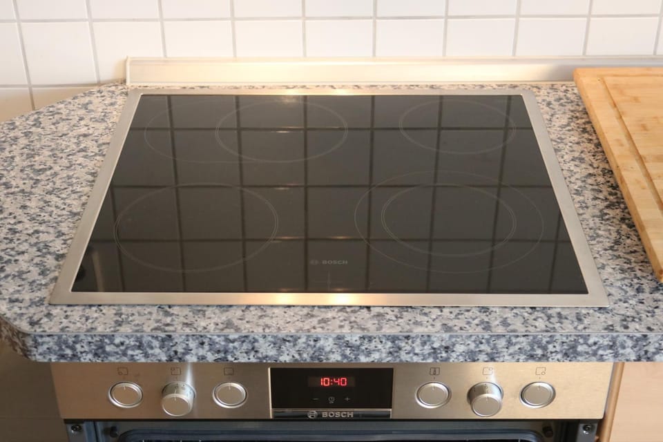 Kitchen or kitchenette, stove, kitchen