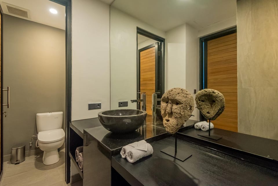 Toilet, Bathroom, towels