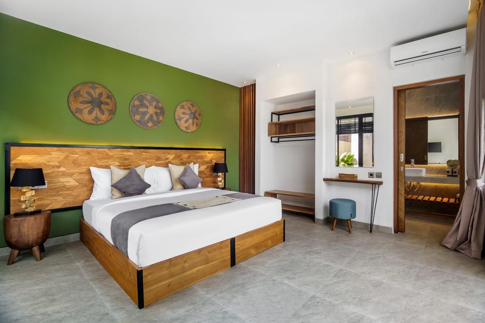 Bed, Bedroom, air conditioner