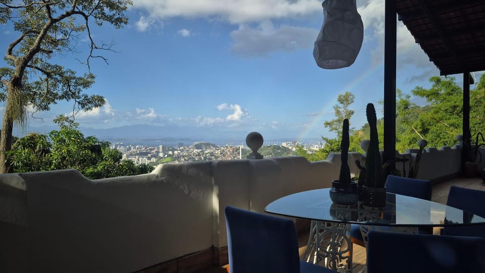 Day, Natural landscape, View (from property/room), Balcony/Terrace, Dining area, Mountain view