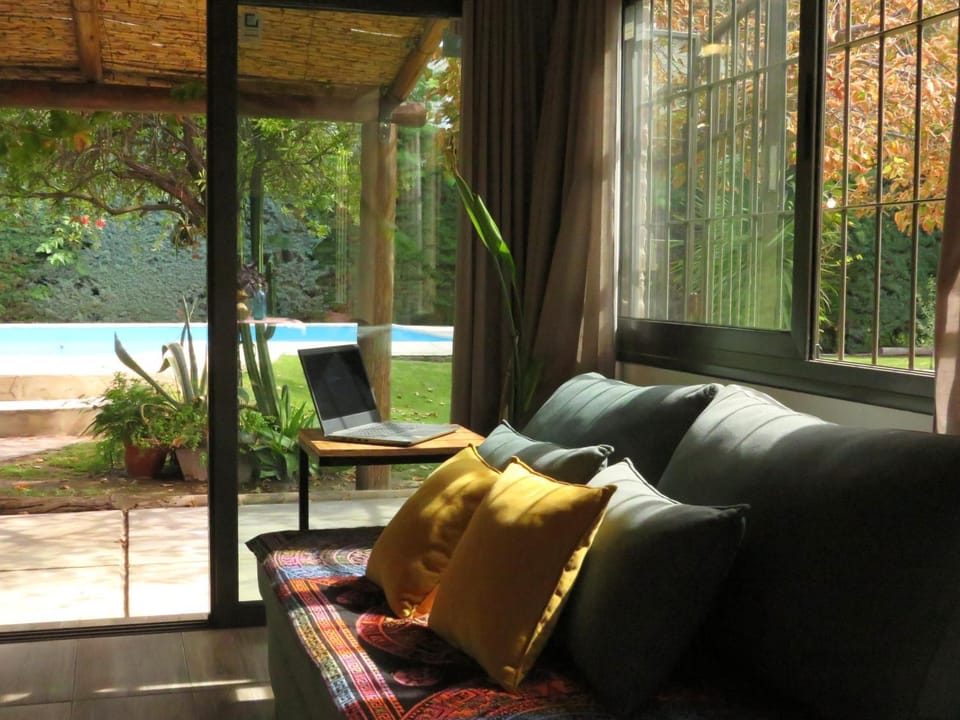 Garden, Seating area, Garden view, Pool view