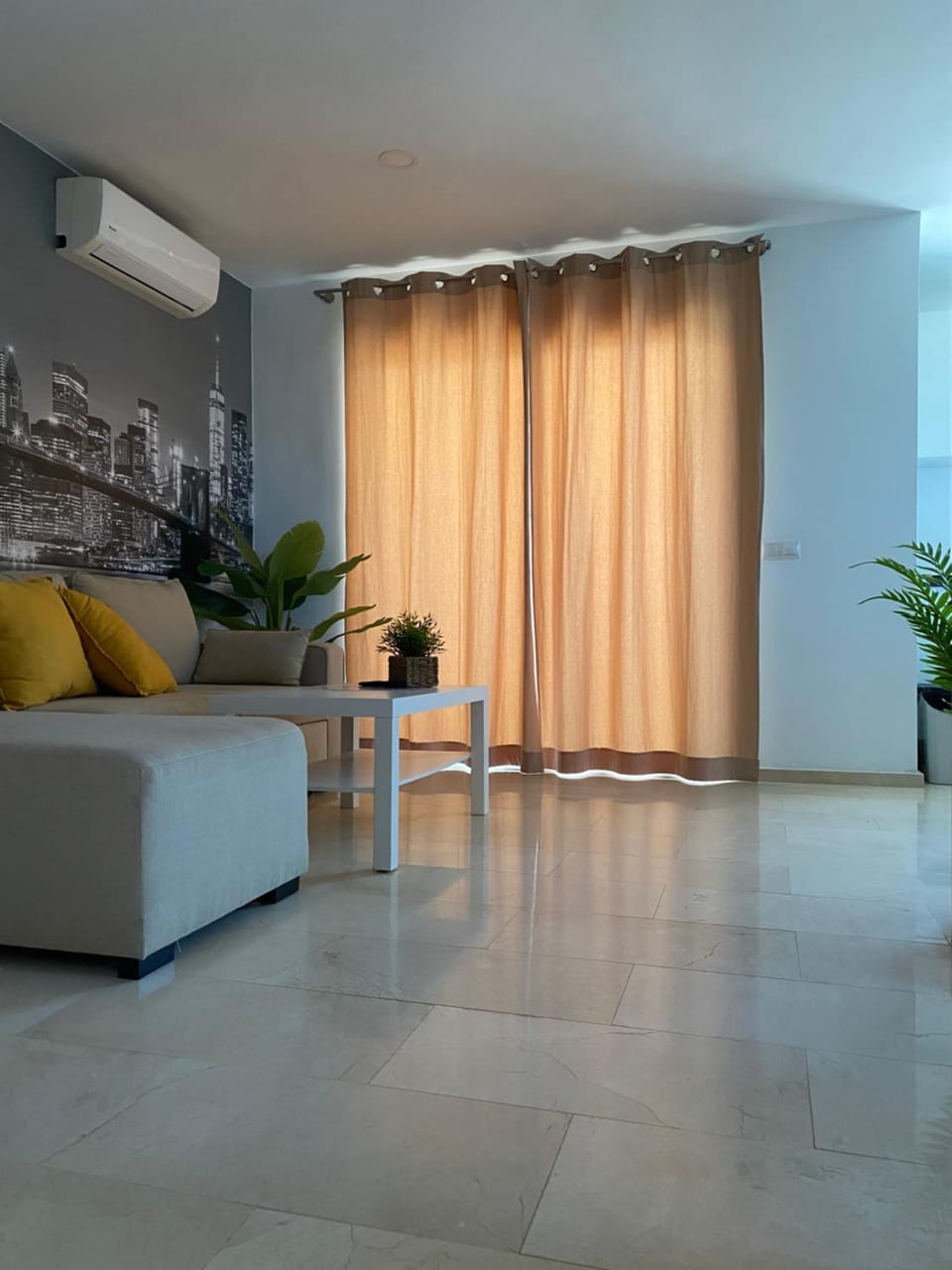 Living room, air conditioner