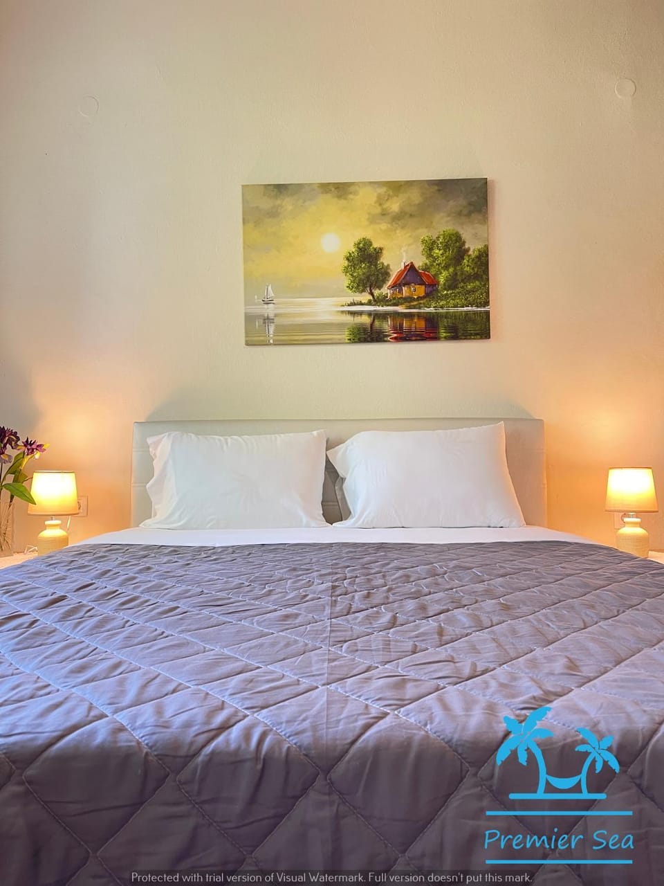 Bed, Bedroom, Mountain view