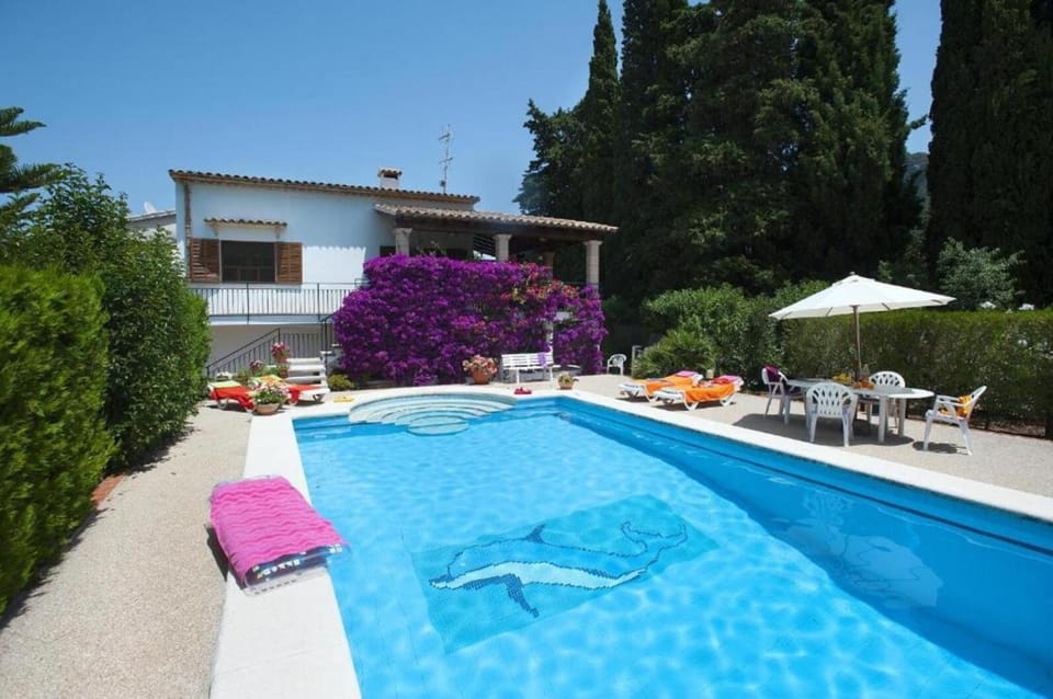 Property building, Living room, Swimming pool
