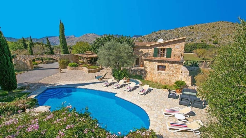 Property building, Living room, Swimming pool