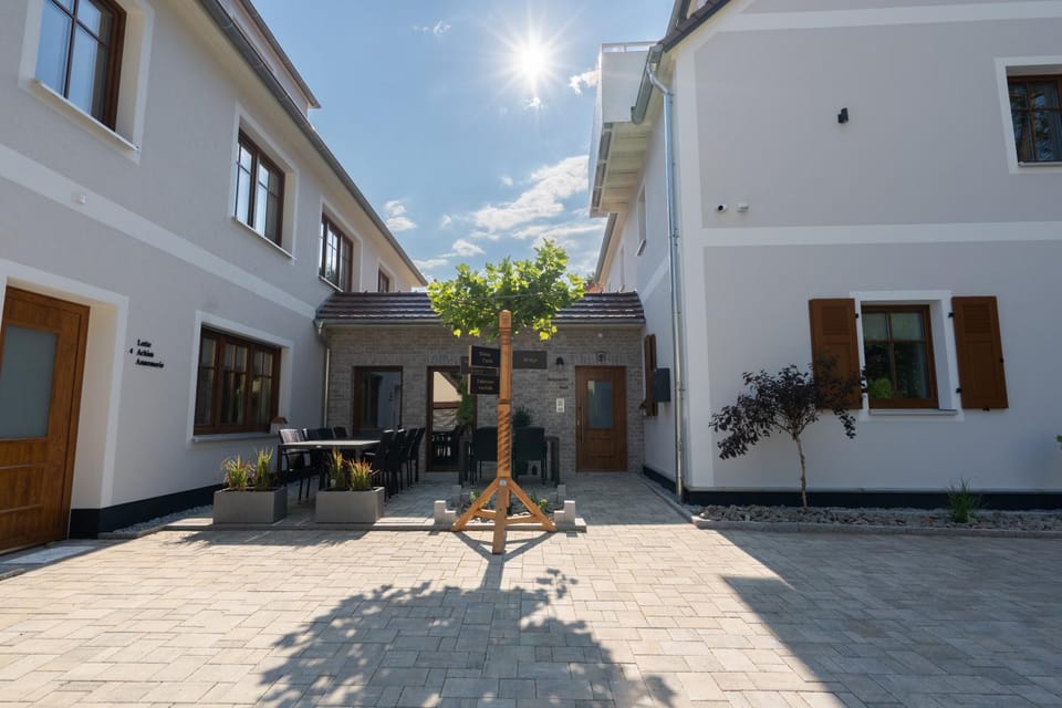 Property building, Patio, Inner courtyard view