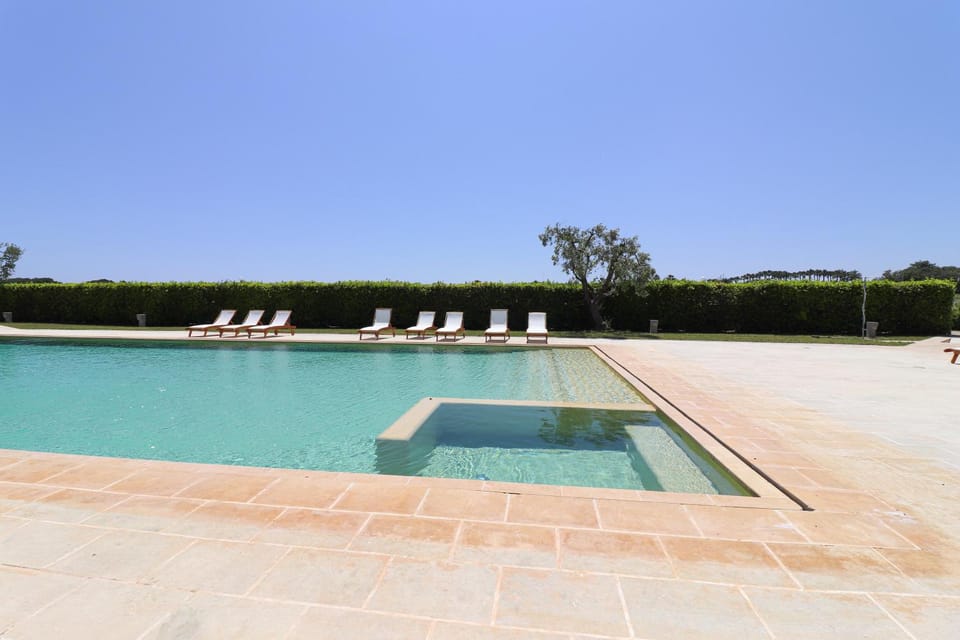 Property building, Living room, Swimming pool