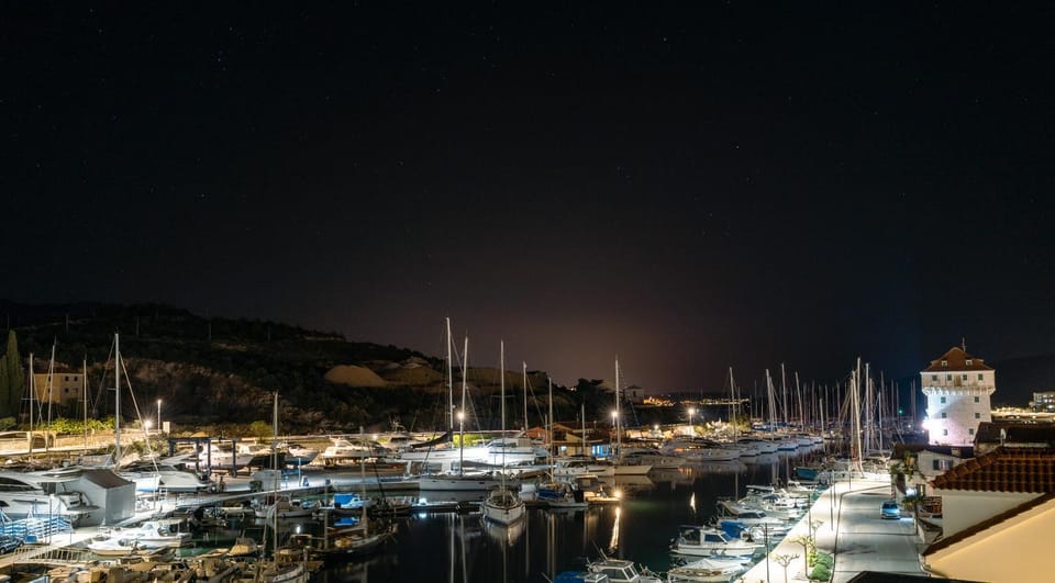 Night, Natural landscape, Sea view