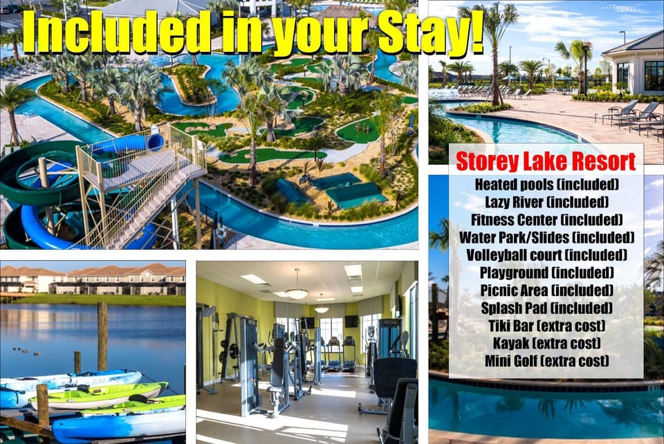 Magical Family Vacation Home near Disney World at Storey Lake, Star Wars Gameroom, Pool, Theater, Mickey Slide, Sleeps up to 28 House in Kissimmee