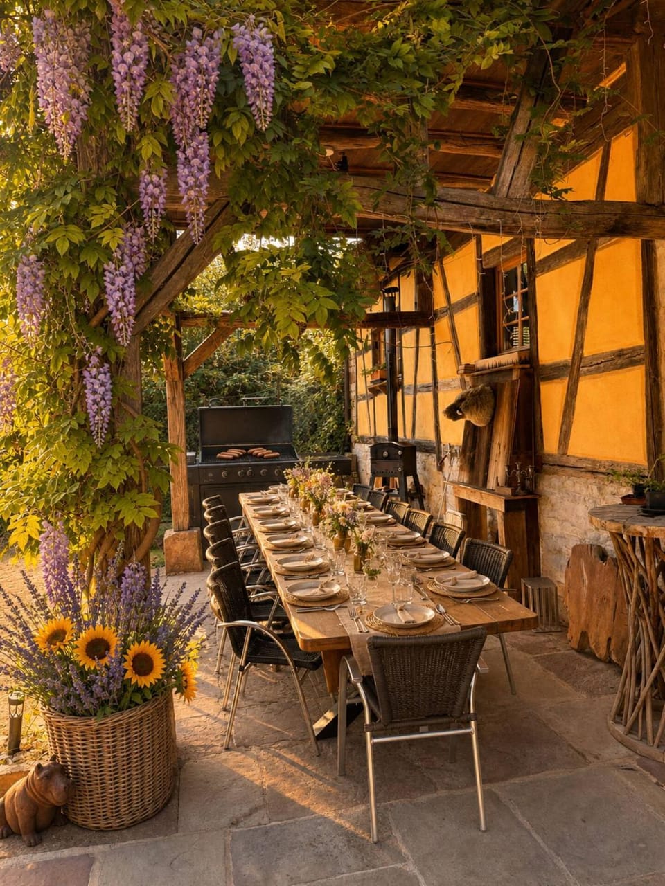 Patio, BBQ facilities