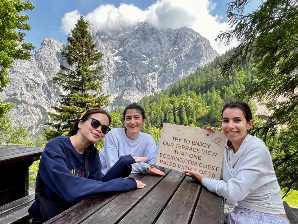 People, Natural landscape, Mountain view, group of guests