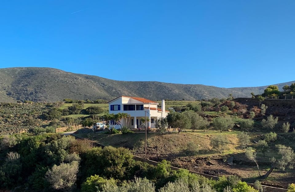 Patio, Spring, Day, Natural landscape, Garden, View (from property/room), Mountain view, Sea view, Quiet street view, Parking