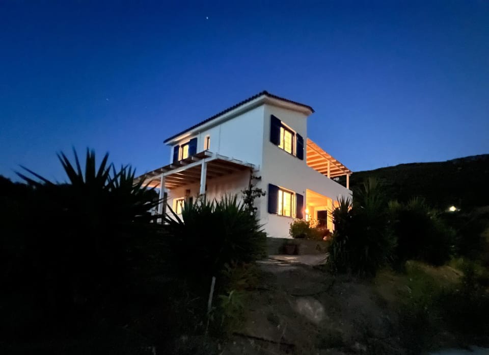 Property building, Night, Natural landscape, Mountain view
