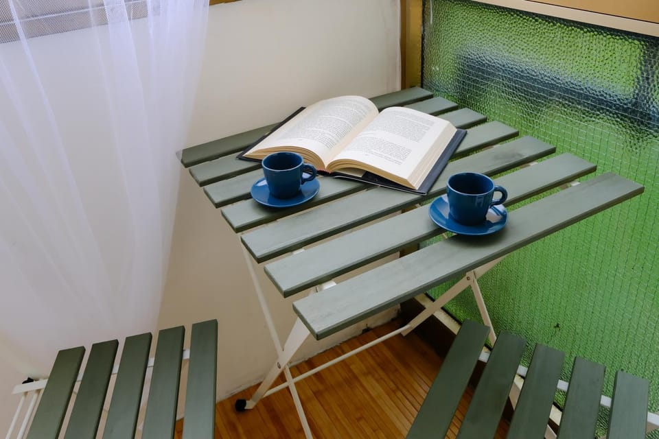 Library, View (from property/room), Balcony/Terrace, Living room, Other, Seating area, Garden view, Quiet street view, Inner courtyard view