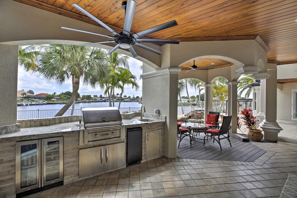 Luxe Cape Coral Escape w/ Boat Dock + Cabana! House in Cape Coral