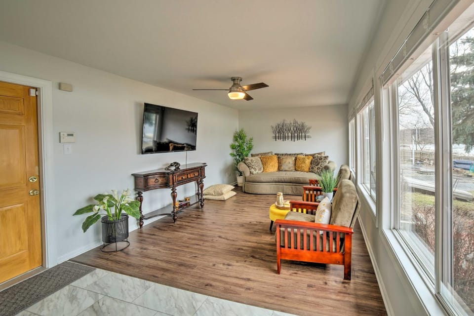 Kayaks and Fire Pits Waterfront Portage Getaway! House in Portage