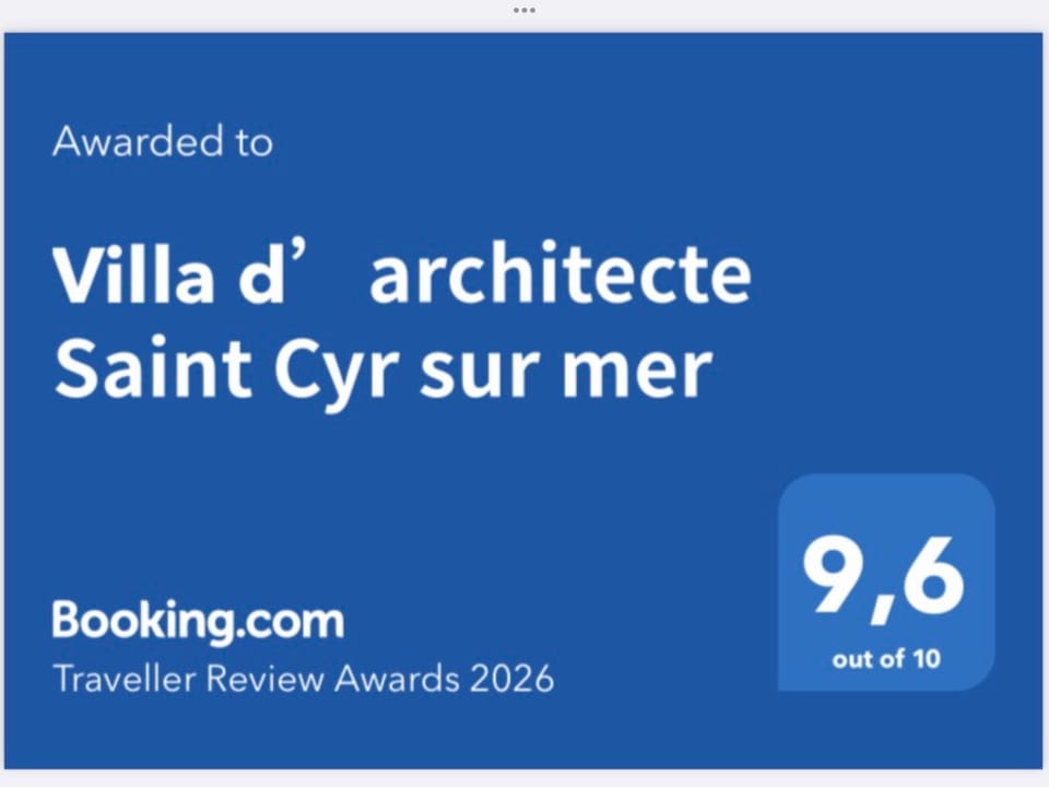 Villa d’architecte Saint Cyr sur mer Villa in La Cadière-d'Azur