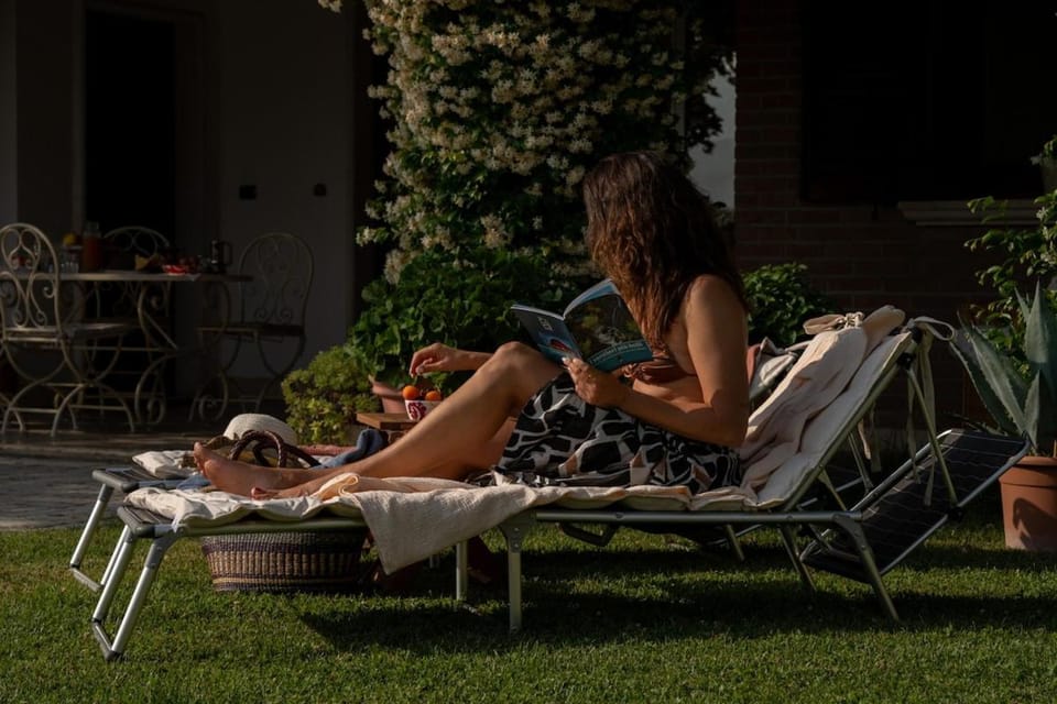 People, Garden, sunbed