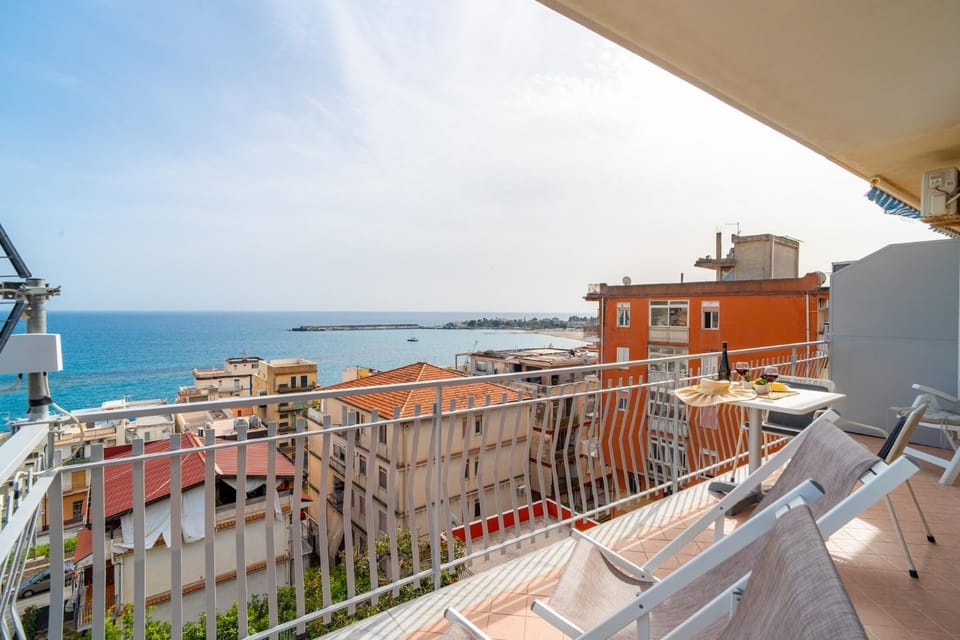 Patio, Day, View (from property/room), Balcony/Terrace, City view, Sea view