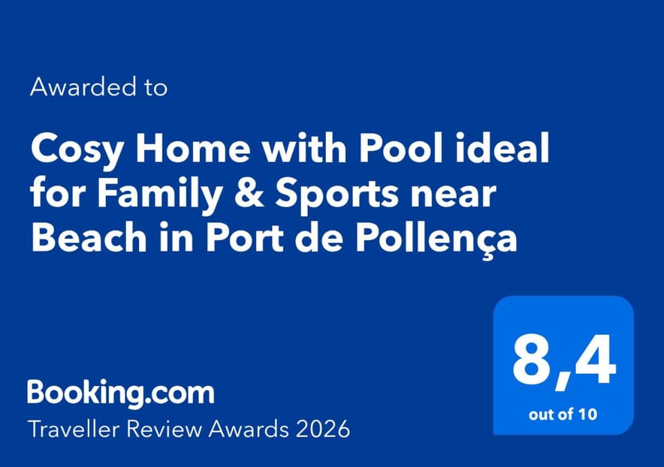 Cosy Home with Pool ideal for Family & Sports near Beach in Port de Pollença Apartment in Raiguer