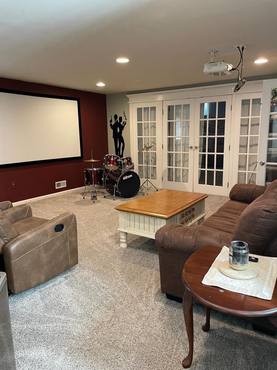 5BRwithBand&Piano setup Private Gym Theater&Entry at Cherry Hill Villa in Cherry Hill