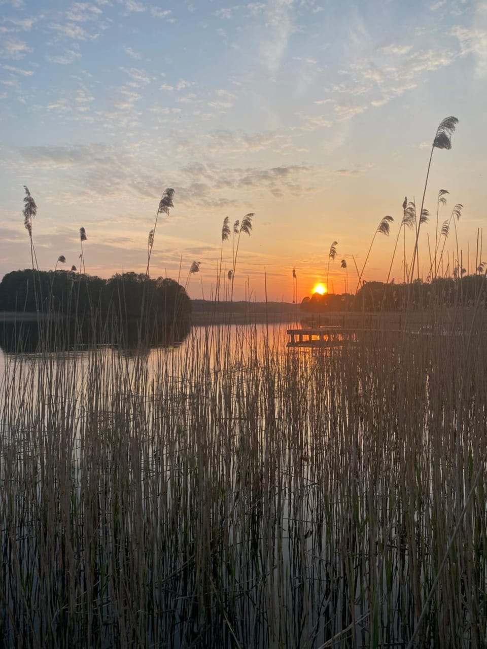 Lake view, Sunset