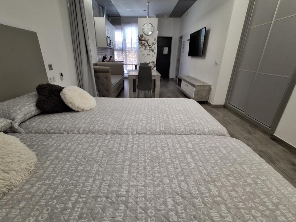 Bed, Living room, Photo of the whole room, Bedroom