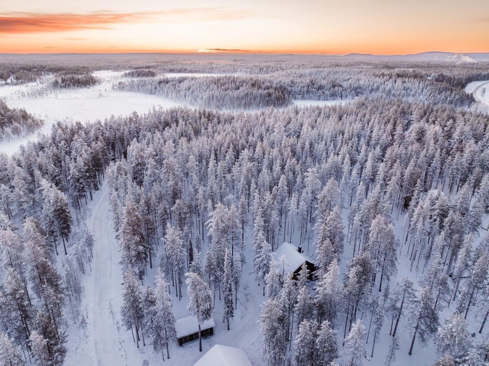 Property building, Neighbourhood, Bird's eye view, Winter