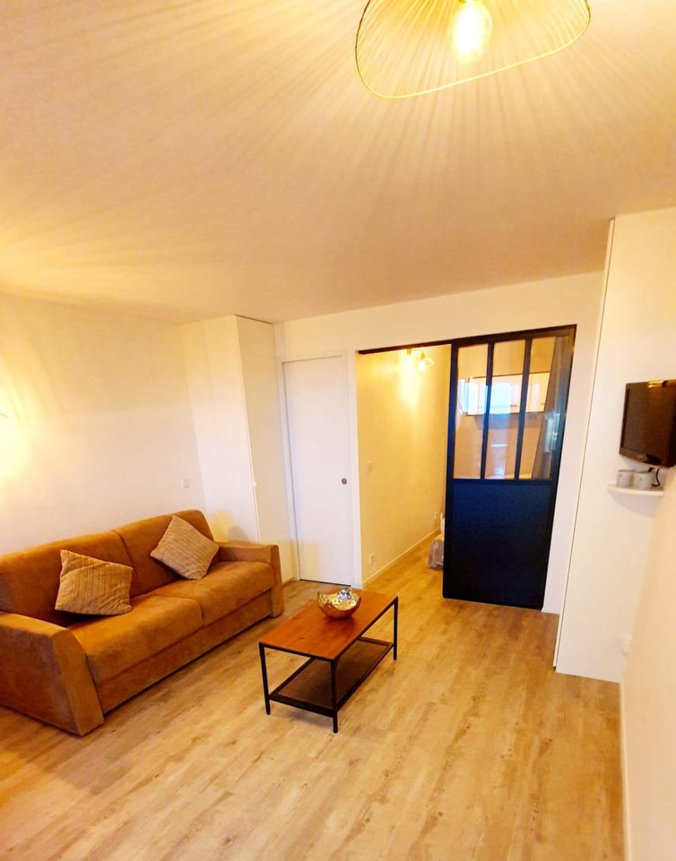 Cosy T2 refait à neuf climatisé, vue mer avec terrasse et jardin, Wifi piscine tennis et parking Apartment in Occitanie