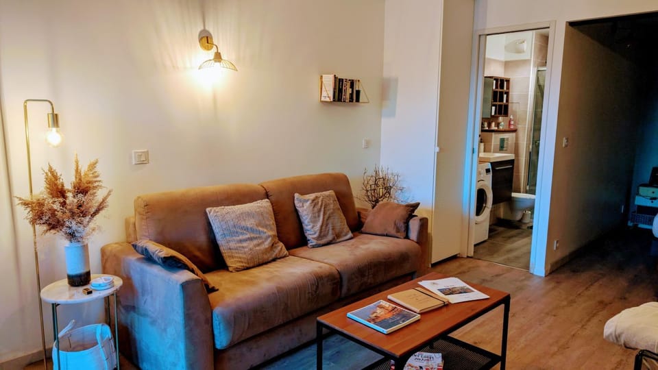 Cosy T2 refait à neuf climatisé, vue mer avec terrasse et jardin, Wifi piscine tennis et parking Apartment in Occitanie