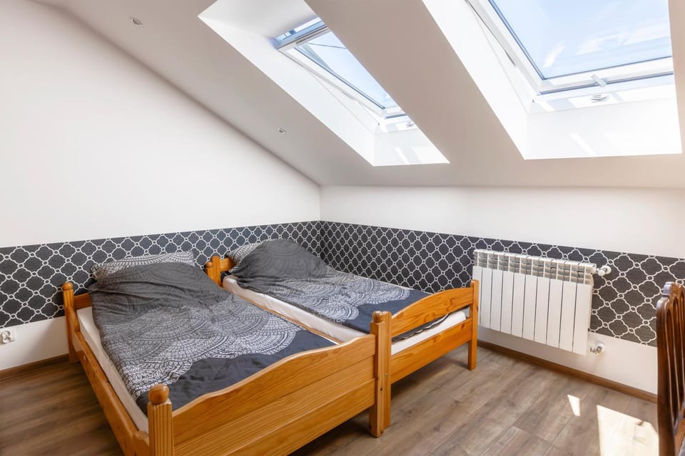Bed, Living room, Seating area, Bedroom, Garden view