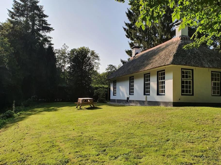 Midden in de Friese bossen op landgoed Princenhof Villa in Friesland, Netherlands