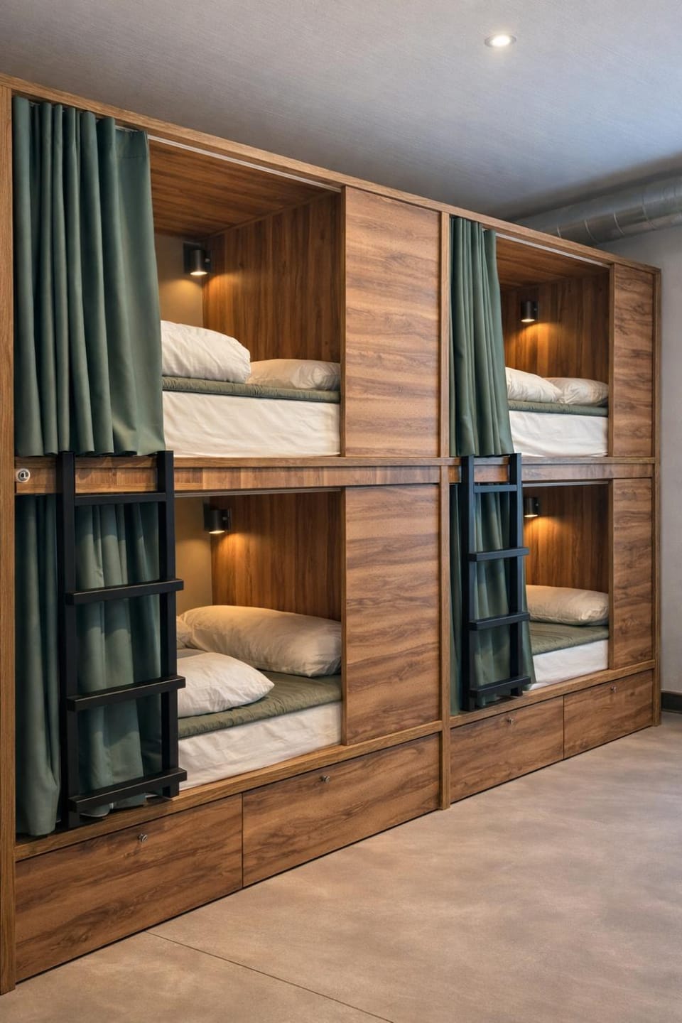 Photo of the whole room, bunk bed