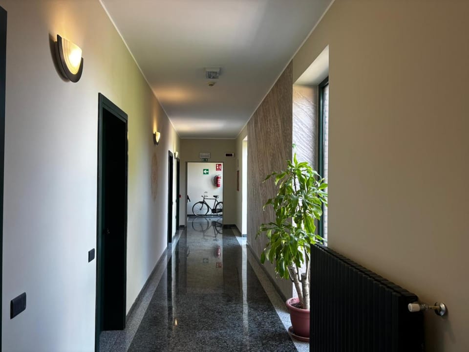 Inner courtyard view, elevator