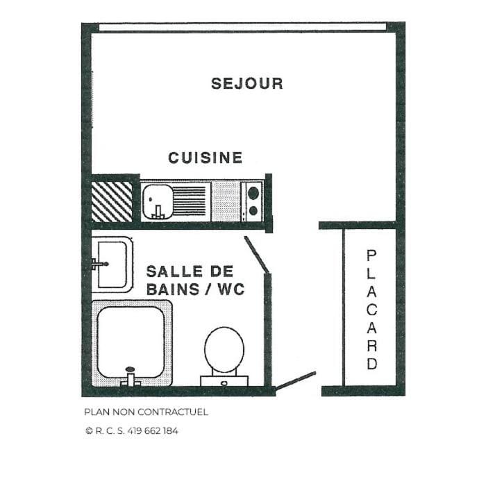 Résidence Trois Marches - Studio 2 personnes 13 m² - Quartier de Brelin MAE-4014 Apartment in Les Allues