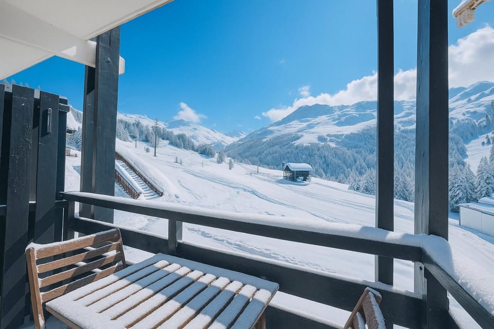 Résidence Villaret - Studio cabine avec cuisiné équipée et vue sur les pistes pour 4 personnes MAE-4194 Cabin in Les Allues