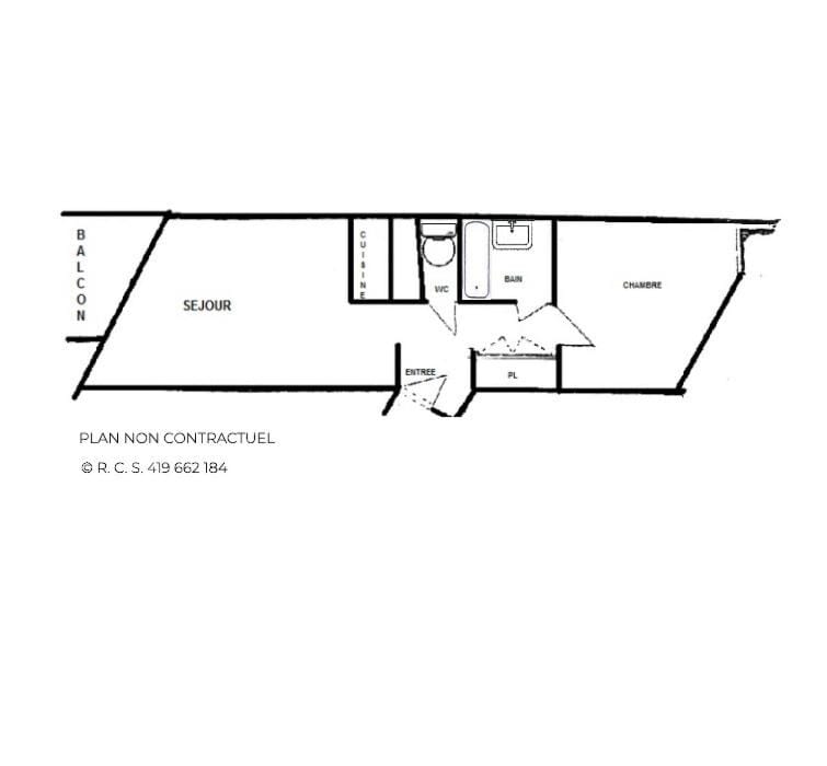 Résidence Caron - Appartement 5 personnes avec cuisine équipée MAE-4884 Apartment in Les Allues