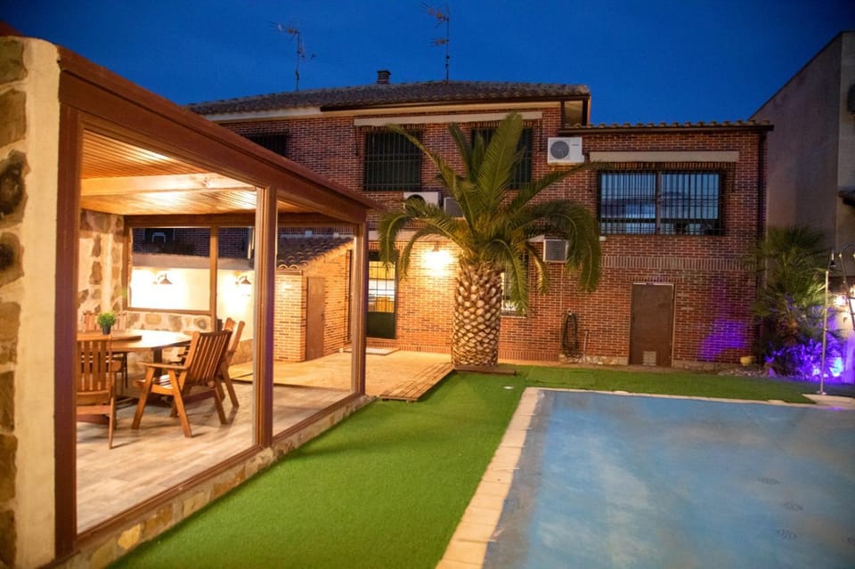 Property building, Patio, Garden, Pool view, Swimming pool