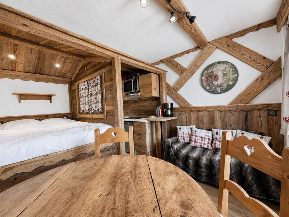 Résidence Necou - Studio déco style chalet en bord de pistes pour 3 personnes MAE-5954 Apartment in Les Allues