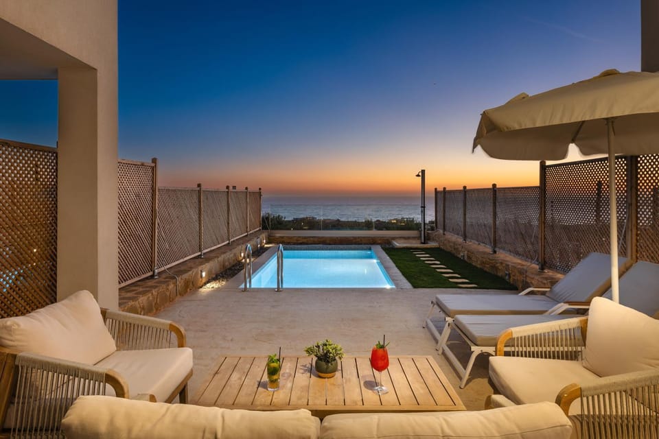 Sea view, Swimming pool, Sunset
