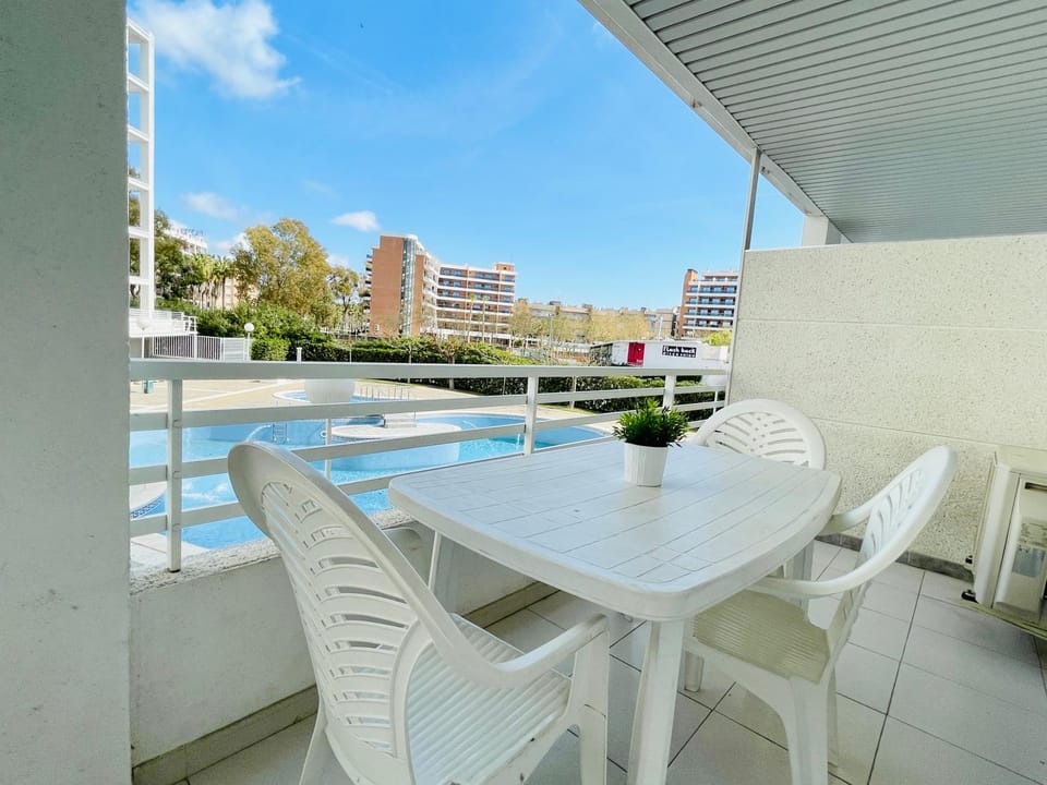 Property building, Day, View (from property/room), Balcony/Terrace, Pool view, Swimming pool